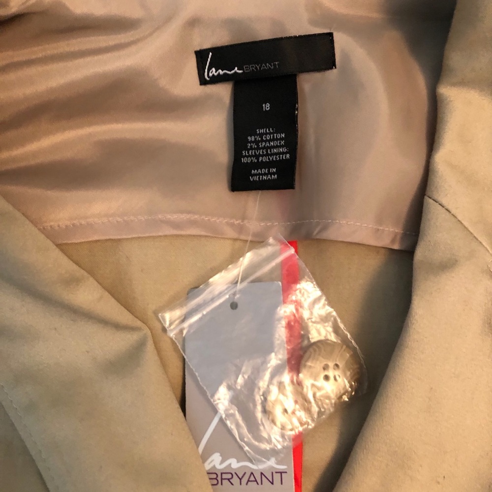 NWT Lane Bryant Khaki Blazer Size 18 - Picture 8 of 9